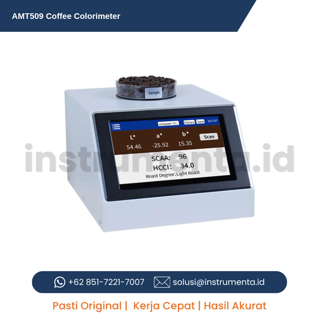 Distributor Resmi AMT509 Coffee Colorimeter Alat Ukur Warna Tingkat Kematangan Sangrai Biji Kopi Digital Portabel